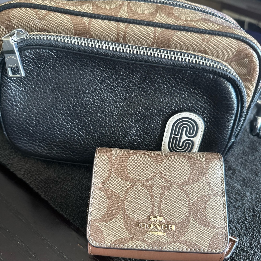 Coach crossbody and wallet as bundle